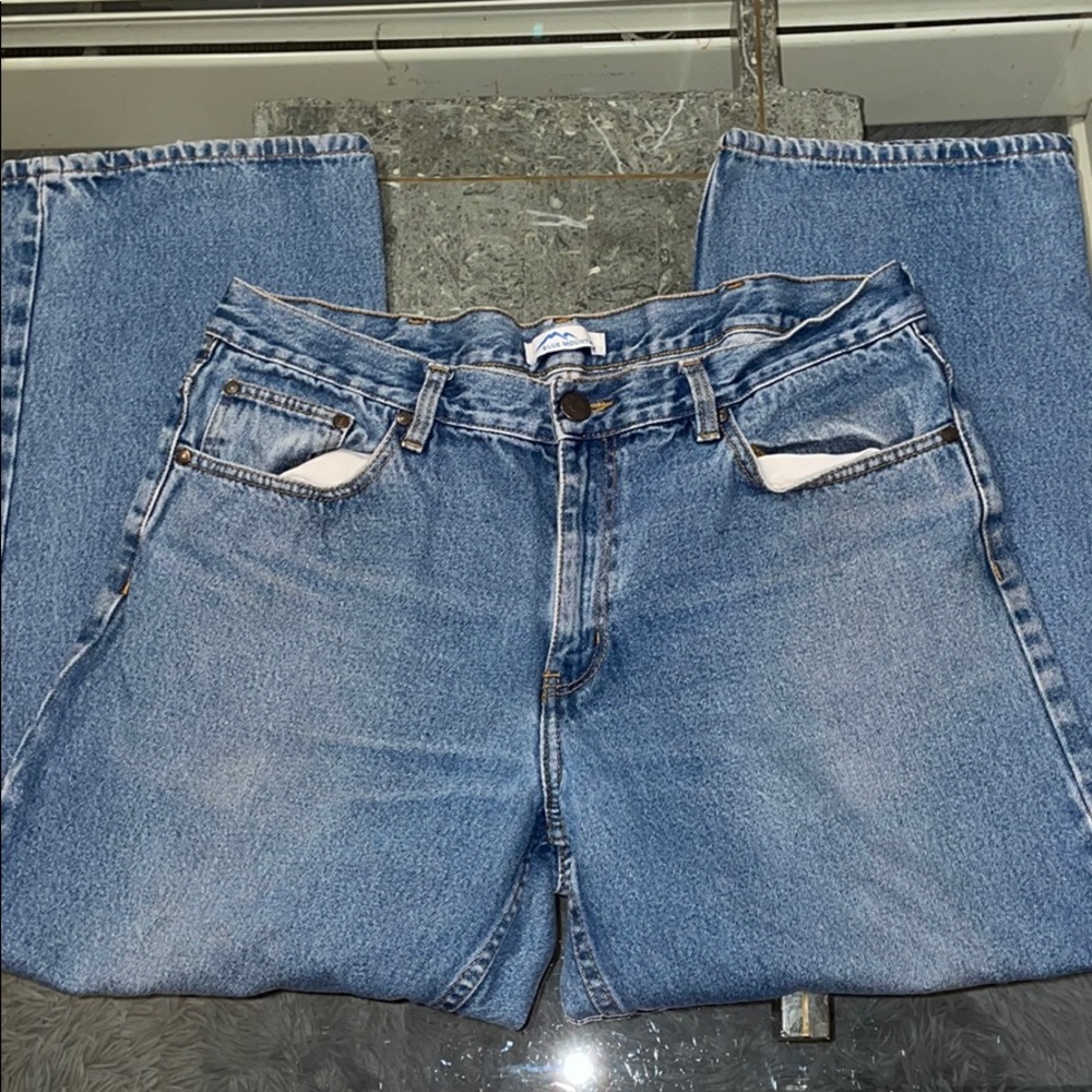 WASHED BLUE JEANS 38